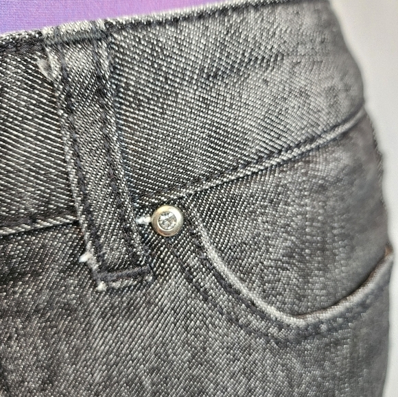 Tommy Hilfiger Black Denim Bootcut Jeans Size 4 Women's‎ American Hope - Picture 5 of 13